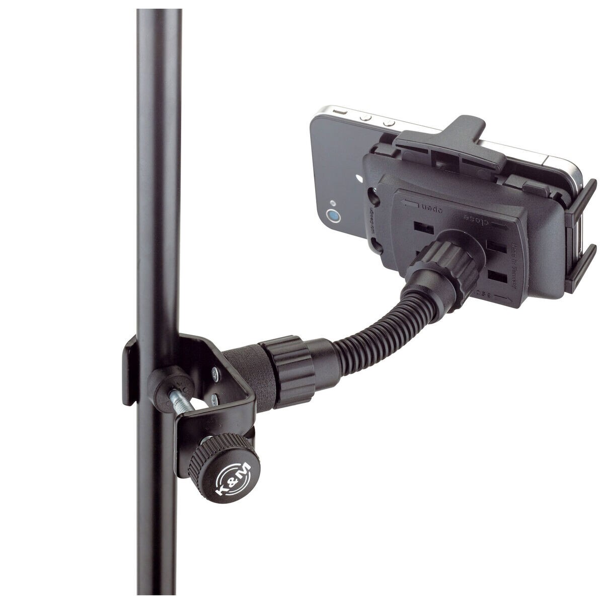 K&M Universal Mic or Music Stand iPhone Smartphone Cell Phone Holder